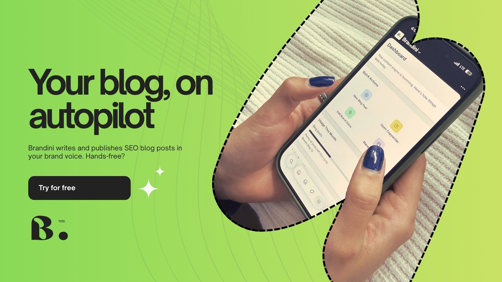 Brandini's Shopify App Store listing with the Add app button